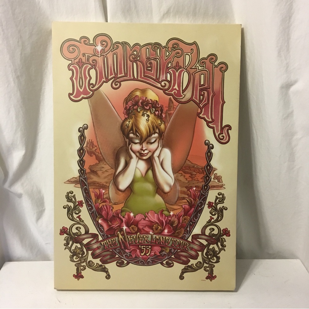 Tinkerbell The Neverland Tour ‘53 Gallery Wrap Canvas Print 16” x 23” Disney